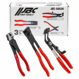 JBC Клещи для снятия и установки хомутов, набор 3пр. JBC-5053A
