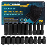 ILOFORCE Головки 1/2", набор 20пр. (6гр.) IF-4201-BV30