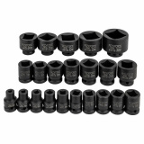 ROCK FORCE Головки ударные торцевые 1/2", набор 22пр. 4-х Гранные RF-4229-4MPB