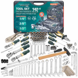 ROCK FORCE LIGHT Набор инструментов 142+4пр. 1/4", 3/8", 1/2" (6гр.) RF LIGHT-41421-5L