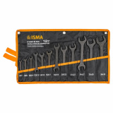 ISMA Набор ключей рожковых 12пр. ISMA-5122P BLACK