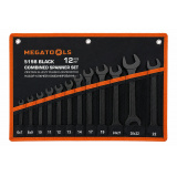 MEGATOOLS Набор ключей комбинированный 12пр. MT-5198 BLACK