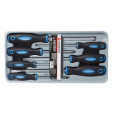 FORSAGE Набор отверток магнитных "Profi" S2, 7пр. (PH:1x80,2х100,3х150мм; SL:4x100, 5.5х125, 6.5х150, 8х175мм)в лотке F-20713
