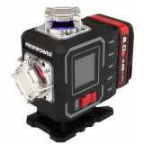Лазерный нивелир PROFIPOWER NL-16G (16 лучей, лазер - зеленый, синий, красный, фиолетовый, Li-ion-2шт. 6.0Ач, пульт ДУ, переходник, штатив, кронштейн, в коробке) E0292