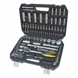 ЭВРИКА Набор торцевых головок ER-80108 1/4",1/2"DR 6-гранный 108 предметов