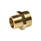 ЭВРИКА Соединитель резьбовой ER-MM08/06:наруж. резьба 1/2"x3/8"