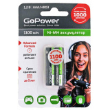 Аккумулятор AAA: Ni-MH-BC2 (никель-металлгидридный) 1100mAh 1,2V GoPower