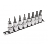 JTC Набор головок торцевых с насадкой TORX 3/8" T15-T50, 8 предметов JTC /1 JTC-H308T