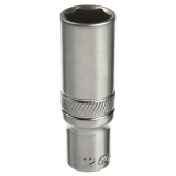 LIGE Головка торцевая 13мм 1/4" 6-гранная глубокая L-50мм LG-25113