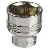 LIGE Головка торцевая 22мм 3/8" 6-гранная L-30мм LG-32122