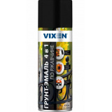 Грунт-эмаль по ржавчине 4 в 1, черный янтарь (RAL 9005), аэрозоль 520мл VIXEN