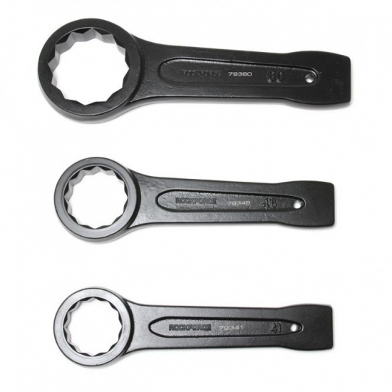 ROCK FORCE Ключ накидной ударный односторонний 55мм (L-260мм) RF-79355(к 26854) - 1
