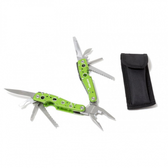 BAUMAUTO Пассатижи многофункциональные складные "Multi Tool" 11в1 (нож, открывашка, пила, надфиль, отвертки SL/РН, кусачки, плоскогубцы)в чехле BM-3041609 - 1