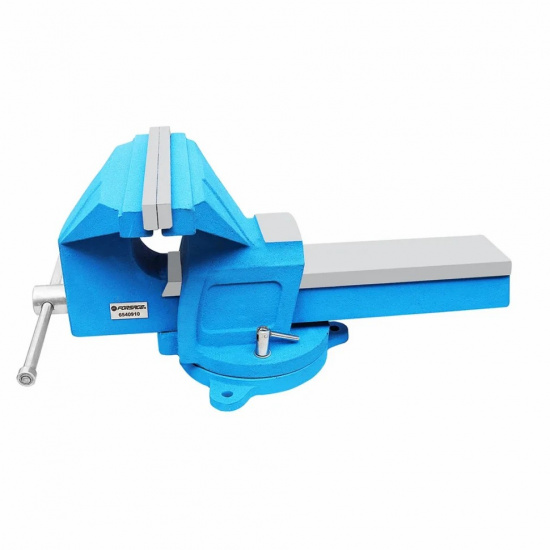 FORSAGE Тиски стальные усиленные поворотные с наковальней 10"-250мм F-6540910 - 1