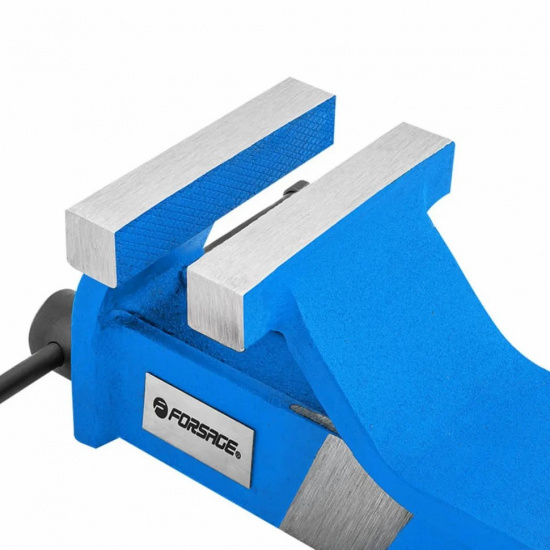 FORSAGE Тиски стальные с наковальней 4"-100мм F-6540704 - 1