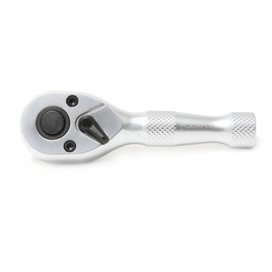 ROCK FORCE Трещотка реверсивная короткая с накаткой 1/2" (L-135мм 72зуб) RF-802426 - 1