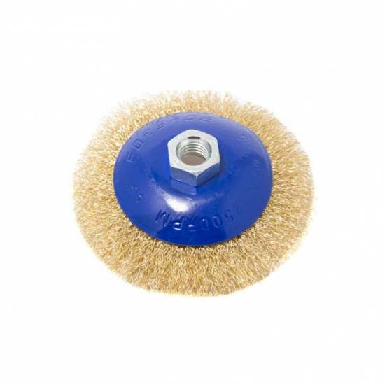 FORSAGE Кордщетка чашеобразная латунная для УШМ 115мм, в блистере F-BWD045 - 1