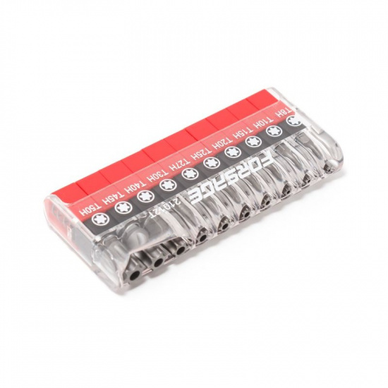 1/4" набор бит-торкс 10пр. (TH 7,8,9,10,15,20,25,27,30,40-25мм) F-21012T - 1