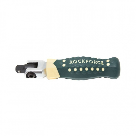 ROCK FORCE Вороток шарнирный с резиновой ручкой 100мм, 1/4" RF-8012100 - 1