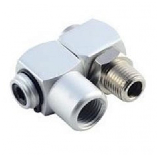 ROCK FORCE Соединитель резьбовой поворотный  M1/4x F1/4" в блистере RF-SP006 - 1