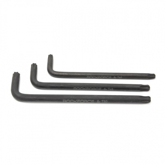 ROCK FORCE Ключ Г-образный TORX длинный с окр. наконечником T45 RF-76645BL - 1