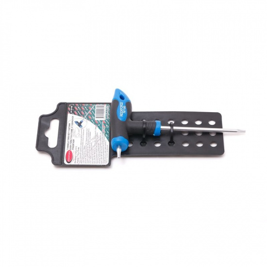 ROCK FORCE Ключ Т-образный TORX с прорезиненной рукояткой T40х150мм, на пластиковом держателе RF-76740G - 1