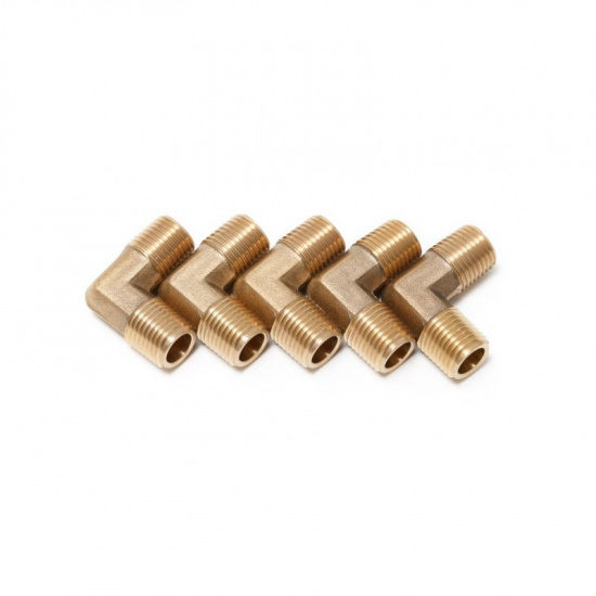 FORSAGE Соединитель угловой наруж.резьба 1/4"х1/4", к-т 5шт. F-MML04K - 1