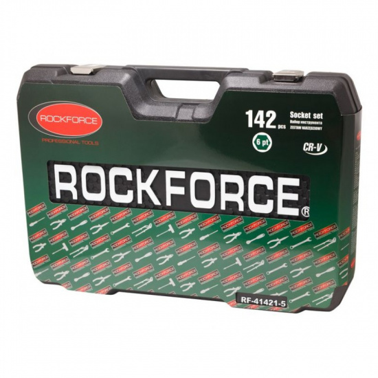 ROCK FORCE Набор инструментов 142пр. 1/4", 3/8",1/2" (6-гран.) RF-41421-5(New)11857к - 1