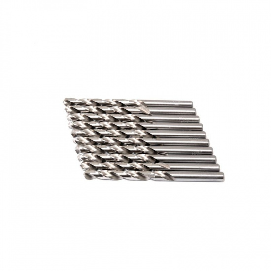 ROCK FORCE Сверло по металлу 4.5мм HSS(10шт), в пластиковом футляре RF-DSP45 - 1
