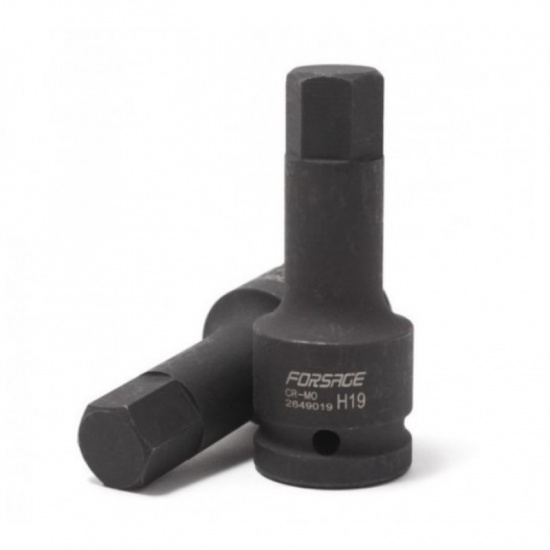 FORSAGE 3/4" головка-бита 6-гранная ударная 24мм (100ммL) F-2649024 - 1