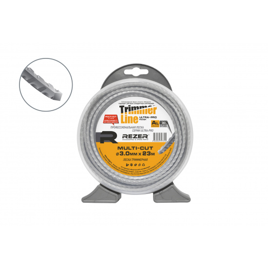 REZER Леска Ultra-pro MULTI-CUT 3.00 мм 23м Rezer (10/40 шт/кор) 03.007.00153 - 1