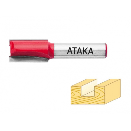 АТАКА Фреза Атака 001080 пазовая прямая D8/ф8/H20 - 1