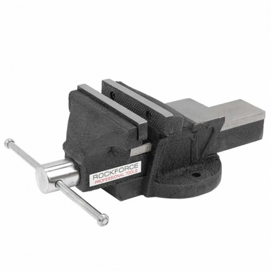 ROCK FORCE Тиски стальные поворотные с наковальней    5"-125мм RF-6540205 - 1
