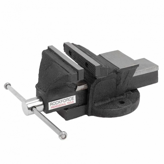 ROCK FORCE Тиски стальные поворотные с наковальней  6"-150мм RF-6540206 - 1