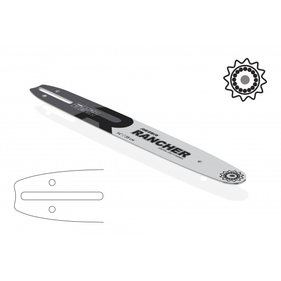 REZER  Rancher 353 L 9 A сварная (H.236/240,Partner,Makita14"-52 зв.) 20 шт/уп 04.001.00001 - 1