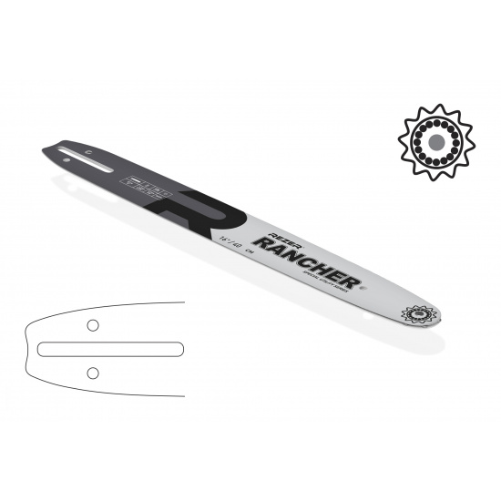 REZER  Rancher 403 L 9 A сварная (Partner,H.236/240,Makita 16"-56зв) 20 шт/уп. 04.001.00004 - 1