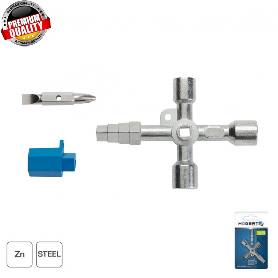 HOGERT TECHNIK Ключ для электрошкафов, 85 мм HT1W761 - 1