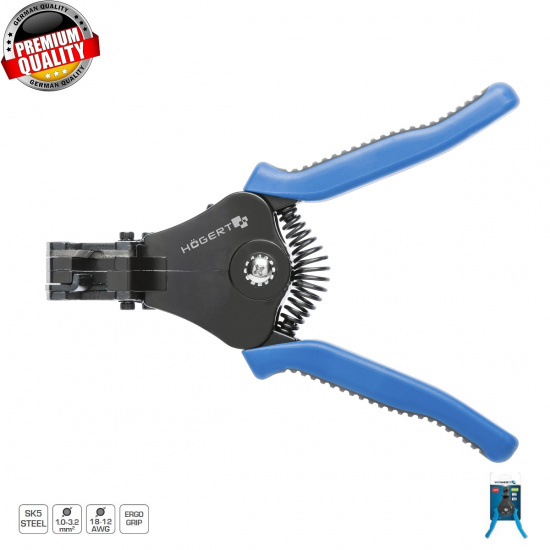 HOGERT TECHNIK Клещи для снятия изоляции боковые HT1P188 - 1