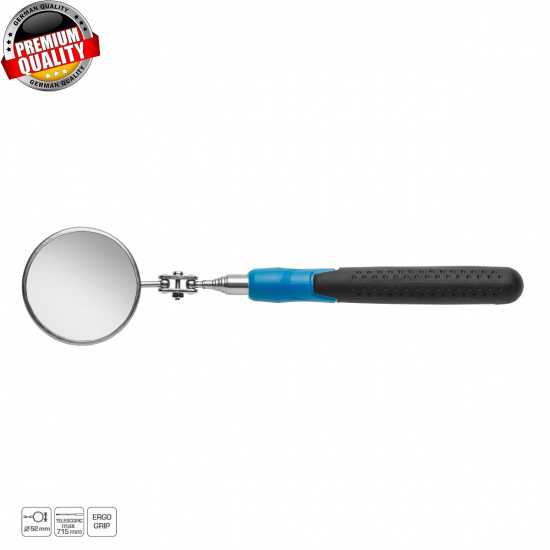 HOGERT TECHNIK Зеркало телескопическое круглое 52 мм, 270715 мм  HT4R502 - 1
