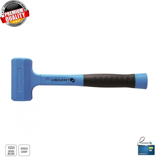 HOGERT TECHNIK Молоток безынерционный 680 г с рукояткой из стекловолокна HT3B091 - 1