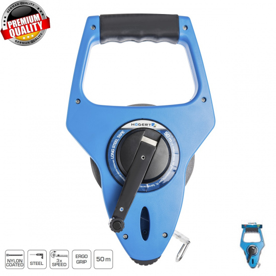 HOGERT TECHNIK Рулетка 50 м HT4M475 - 1
