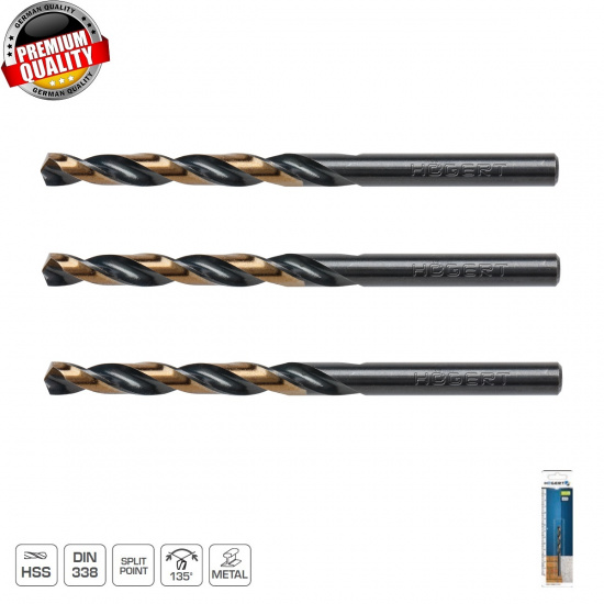HOGERT TECHNIK Сверло по металлу HSS 1,2 х 38 мм, 1 шт. HT6D804 - 1