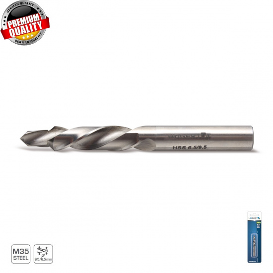HOGERT TECHNIK Сверло двухступенчатое, сталь HSS, 6,5 / 9,5 мм HT6D330 - 1