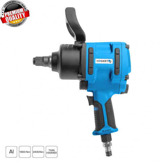 HOGERT TECHNIK Гайковерт пневматический ударный 3/4", 1800Nm HT4R625 - 1