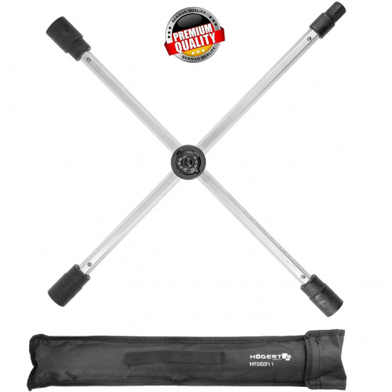 HOGERT TECHNIK Балонный ключ складной 17 x 19 x21мм x 1/2" HT8G311 - 1