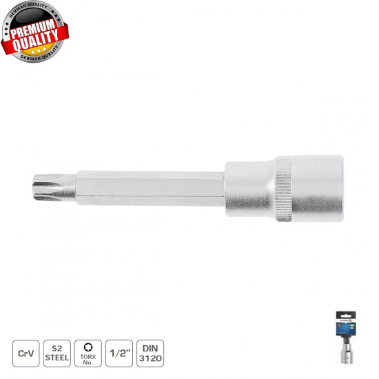 HOGERT TECHNIK Головка-бита TORX T70 100мм,  1/2"  HT1S555 - 1