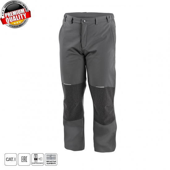 HOGERT TECHNIK ELDE Брюки с мягкими вставками графит, 2XL  HT5K357-2XL - 1