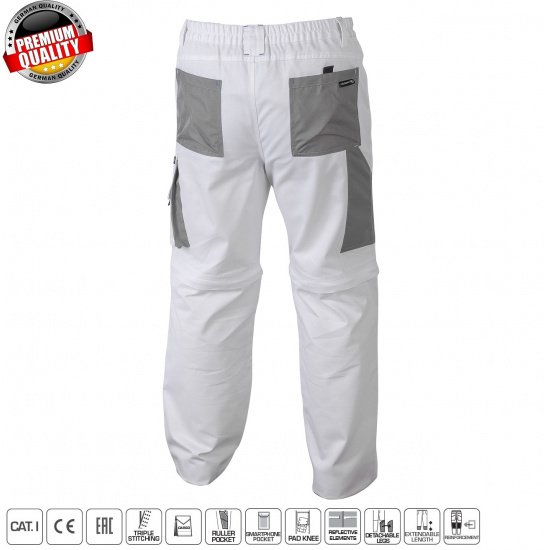 HOGERT TECHNIK SALM Защитные брюки белые M HT5K363-M - 1
