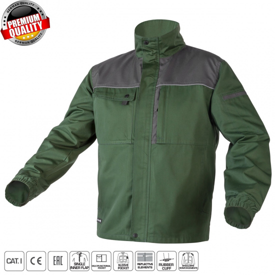 HOGERT TECHNIK RUWER Защитная куртка темно-зеленая M HT5K359-M - 1
