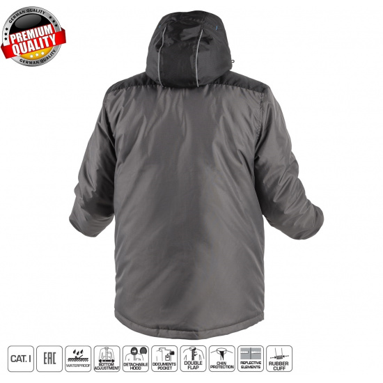 HOGERT TECHNIK REN Kуртка утепленная графит XL HT5K241-XL - 1